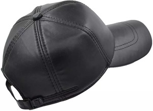 Casquette à rabat en cuir marron foncé, casquette de Baseball, en peau de mouton, personnalisable, avec votre propre Design, avec Logo brodé, 100% - Product Image 6