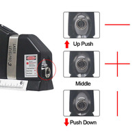 Niveau laser de nivellement avec règle de mesure en croix de 8 pieds, niveau laser professionnel 3 outils