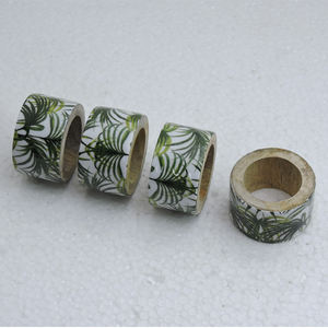 ชุดผ้าเช็ดปากทำจากไม้3ชิ้น,อุปกรณ์ผ้าเช็ดปากทำจากไม้อินเทรนด์ดีไซน์ใหม่สำหรับตลาดต่างประเทศ - Product Image 3