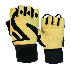 Guantes de levantamiento de pesas de cuero de diseño personalizado de alta calidad altamente recomendados - Product Image 4