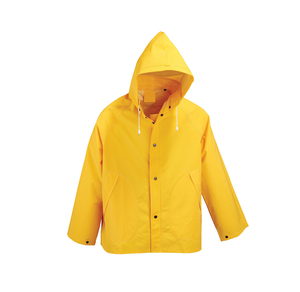 Custom <b>Waterproof</b> Canvas Safari Workwear Rain <b>Jacket</b> Reflective Details Hooded Windproof Polyester Shell Full Zip Outdoor - Product Image 6