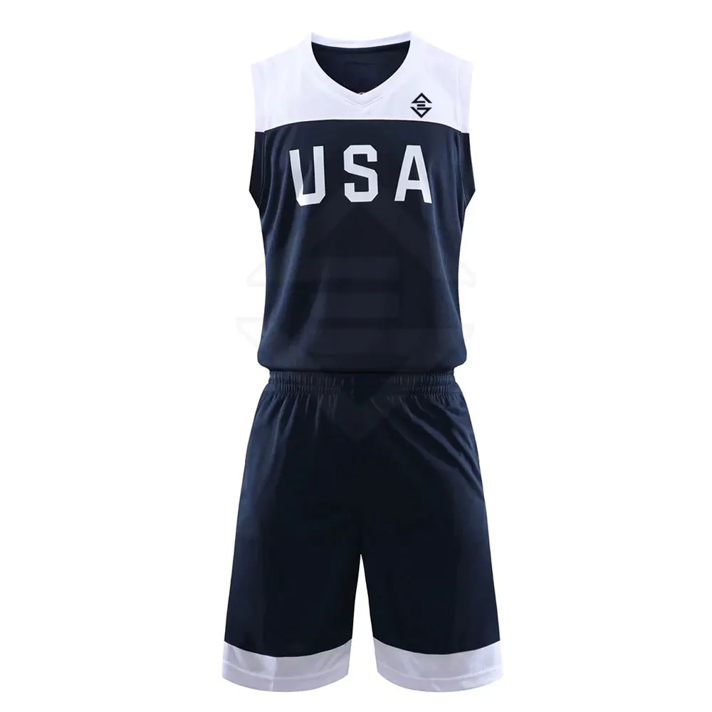 Design Your Own Basketball Uniform 100% Polyester Latest Style Best Quality Basketball Uniform Set