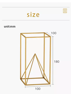 โลหะตกแต่งแสดงชิ้นในชุบทอง - Product Image 6