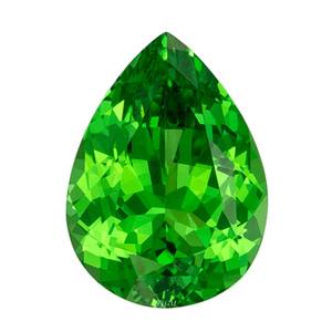10X14mm poire coupe naturel Chrome Diopside prix de gros Fine qualité facettes pierres précieuses en vrac russe Chrome Diopside - Product Image 1