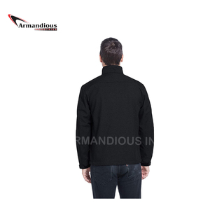 Autumn Winter New Style <b>Soft</b> <b>Shell</b> <b>Jacket</b> for Men Breathable Woolen Windbreaker <b>Hood</b> Zipper Sublimation Pattern Decoration - Product Image 3