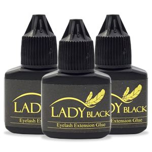 Extensión de pestañas Lady Black Glue 10ml Secado rápido Bajo humo Sensible Pegamento impermeable para pestañas de Corea del Sur Sky Glue - Product Image 1
