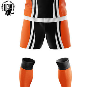 Ensemble de rugby football en polyester respirant et à séchage rapide pour hommes, design personnalisé, uniforme sportif avec imprimés sublimés et logo personnalisé - Product Image 5