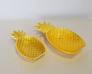 Hot Vantage Plateau de fruits au design unique moderne Plaqué or Motif en relief Offre Spéciale Prix de gros Plateau de fruits de haute qualité - Product Image 2