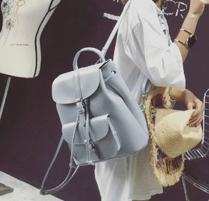 2020 new fashion girls <b>Backpack</b> bag genuine Leather college <b>Ladies</b> Shoulder bag high quality custom logo - Product Image 6