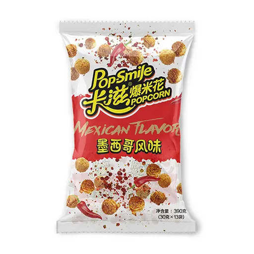 Free Sample Available Mexican Flavor Popcorn Spicy Popcorn 390g(30g*13bags)_Wholesale Popcorn