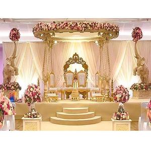Mandap de Boda de Madera de Aspecto Elegante, Exclusivo en el Reino Unido, Mandap de Boda de Madera Indio, Royal Maharani, el Mejor Mandap de Madera, Decoración para Eventos en EE. UU. - Product Image 1