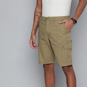 Short de Sweat personnalisé en coton String Waist Vêtements pour hommes Color Block Hip Hop Sweat Beach Cargo Shorts - Product Image 2