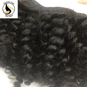 Vente chaude 100% non transformé cuticule aligné vierge vietnamien cheveux armure faisceaux lâche vague profonde bouclés du Vietnam - Product Image 3