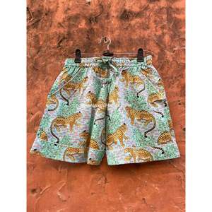 Ensemble court en coton personnalisé pour femmes, short caraco deux pièces en gros, vêtements de nuit à taille élastique pour la plage ou l'été - Product Image 4