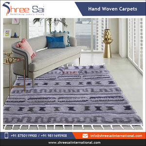 Tapis en coton de haute qualité laine brodée tissée texture attrayante douce prix bon marché dernière arrivée de stock motif abstrait - Product Image 5