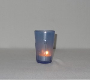 Vela votiva de cristal de mercurio antiguo para decoración del hogar, recipiente de vela votivo mate en relieve - Product Image 6