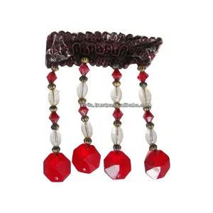 Beste ausgefallene rote Perlen fransen für die Massen versorgung von Kleidungs stücken