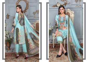Vestido de algodón/seda estampado elegante de verano 2024 para mujer, ropa de mujer de alta calidad, traje Salwar estampado - Product Image 2
