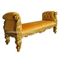 Rococo — chaise de salon en bois, dorée, Baroque, meubles modernes