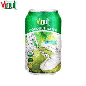 Agua de coco original 330ml lata sin azúcar OEM/ODM Etiqueta Privada - Product Image 1