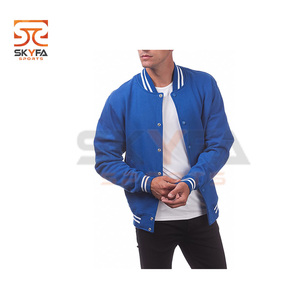 custom satin bomber baseball winter men's clothing varsity <b>slim</b> <b>fit</b> <b>jackets</b> - Product Image 2