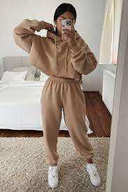 Survêtement de Jogging à capuche pour femme, ensemble de 2 pièces de haute qualité, personnalisé, chaud, hiver, - Product Image 5