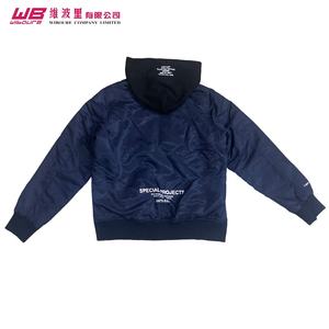 เสื้อแจ็กเก็ตบอมเบอร์แบบทหารสำหรับผู้ชาย,เสื้อแจ็กเก็ตบอมเบอร์แบบแยกชิ้นได้ผ้าโพลีฟีดสีเขียวไซส์ MA-1padding สำหรับผู้ชาย - Product Image 3