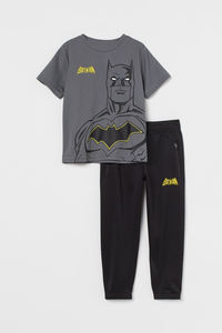 T-shirt et pantalon Slim en coton, pour garçons, avec impression personnalisée, à la mode, nouvelle collection 100% - Product Image 2