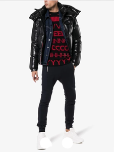 Veste coupe-vent unie pour hommes, blouson d'hiver à bulles à capuche, de couleur unie, vente en gros, - Product Image 5