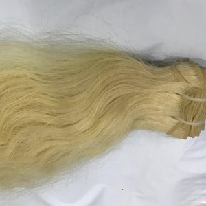 613 ต่อผมมนุษย์สีบลอนด์ Temple หนังกําพร้าผมบริสุทธิ์ชิดชุดผมคุณภาพสูงไม่มีการหลั่งไหล - Product Image 1