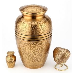 Meilleures ventes urne funéraire en métal de style américain pour cendres humaines sculptées à la main fournitures funéraires ornementales pour la décoration de la maison - Product Image 3