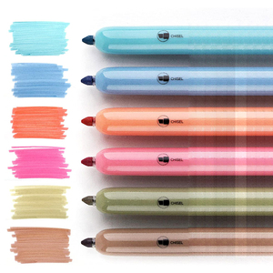 Rotuladores retráctiles y recargables para escuela y oficina, nuevo diseño de alta calidad, 6 colores, 2021 - Product Image 3