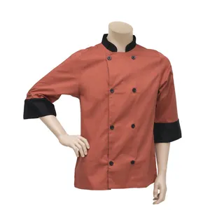 Hot Sale Custom Design Puur Katoenen Restaurant Uniform Executive Chef-Kok Jassen Tegen Groothandelsprijs