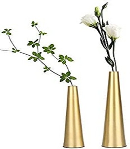 Decorative Metal <b>Gold</b> <b>Vase</b> - Product Image 1