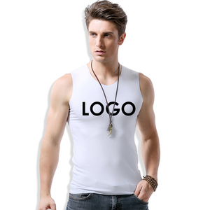Camiseta sin mangas deportiva de alta calidad para hombre, chaleco de gimnasio de color sólido, venta al por mayor - Product Image 3