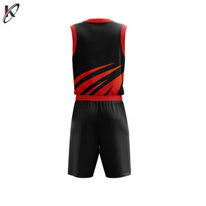 Réversible de basket-ball jersey uniformes accepter votre propre design personnalisé respirant tissu Double Côté basket - Product Image 6