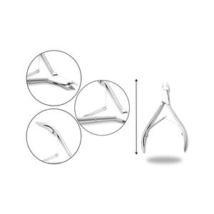 Professional Durable Ingrowing Toenail Cutter Fine Pointed Straight Blade Wide Jaw Opening Stainless Steel Material for Pedicure - Product Image 6