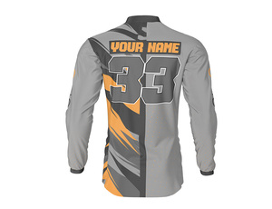 Motocross Sport trikot für Rennen Premium-Qualität Sublimation druck Yazi Trikots Cross Fire Dirt Bike Volle Ärmel - Product Image 2