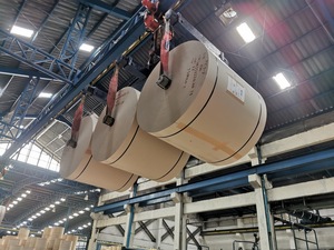 350 - 600 GSM กระดาษแข็งสีเทาชิปบอร์ดในม้วนสำหรับทำหลอดกระดาษบรรจุภัณฑ์กระป๋องกระดาษ - Product Image 5