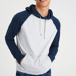 Pull à capuche décontracté personnalisé pour hommes 100% coton et polyester French Terry avec manches Reglan pour l'automne - Product Image 6