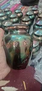 Urna de cremación de mascotas RAKU de latón, fabricante y distribuidor de la INDIA - Product Image 4