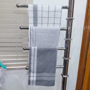 Precio al por mayor de fábrica 100% algodón Toalla de cocina Diseño personalizado Cocina Hilo gris Toalla teñida - Product Image 5