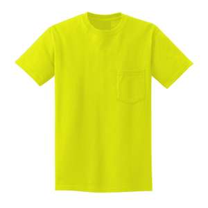 Camiseta Unisex de Color Amarillo para Hombre, Tejido Sólido, Logotipo Personalizado, Talla Grande, 100% Algodón - Product Image 6