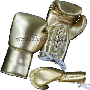 Guantes de boxeo ganadores de buena calidad para entrenamientos de artes marciales, guantes de cuero de boxeo ganadores con cordones personalizables - Product Image 1