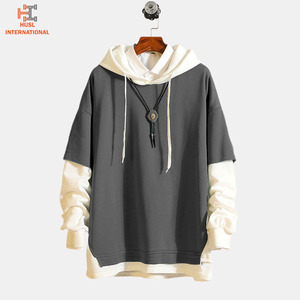 Oversized High Quality <b>Pullover</b> <b>Men</b> Hoodies Puff Print Embroidery Plus Size Blank Fleece Custom Hoodies <b>Men</b> - Product Image 3