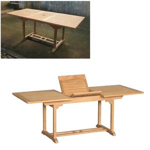 Table à manger pliante 31 de style européen en bois de teck pour le jardin et le parc pour les hôtels, les restaurants, les cafés et les magasins - Product Image 2