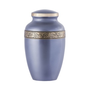 โกศแกะสลักโลหะสำหรับผู้ใหญ่ที่สง่างามคลาสสิกสำหรับขี้เถ้าของมนุษย์ - Product Image 2