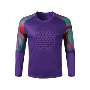 Maillot de gardien de but d'entraînement OEM personnalisé à manches longues ensemble d'uniformes de football léger pour hommes fabriqué à partir de matériau spécial - Product Image 2