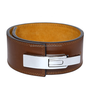 Logo personnalisable ceinture de levier en cuir de vachette de sport pour homme matériau en acier de sécurité pour l'haltérophilie et l'entraînement - Product Image 6