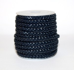 Cordon en cuir tressé bracelet plat en cuir tressé pour la fabrication de bijoux et la décoration, accessoires de bricolage. - Product Image 2